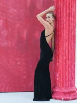 Long dress with open back - Image 4