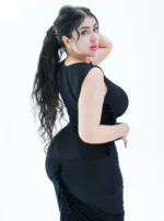 Long ruffled sleeveless dress - Image 3