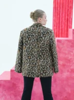 Winter jacket with leopard print - Image 5