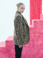 Winter jacket with leopard print - Image 4