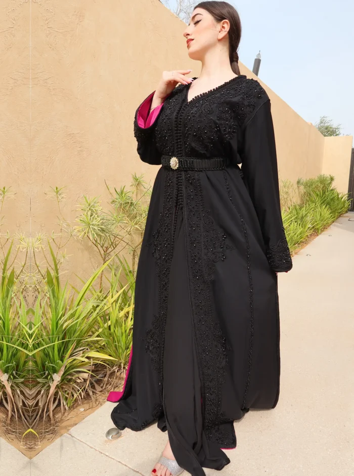 Black And Purple Caftan - Image 2