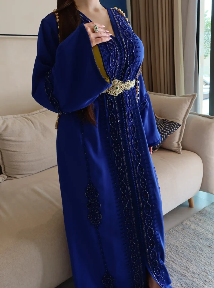 Blue And Green Caftan - Image 2