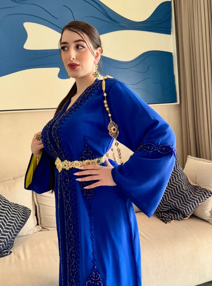 Blue And Green Caftan - Image 5