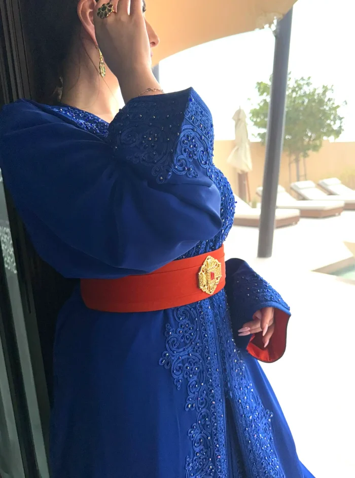 Blue And Orange Caftan - Image 4