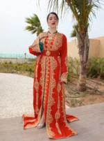 Gold Orange And Green Caftan