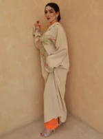 Jellaba Orange & Beige Two Pieces - Image 2