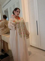 Jellaba Orange & Beige Two Pieces