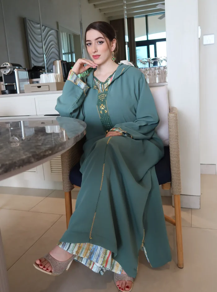 Jellaba Randa Green Two Pieces - Image 1